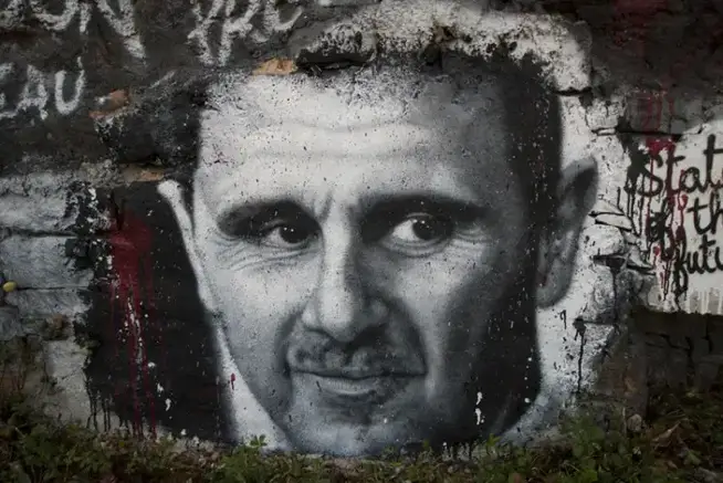 Bachar el-Assad, painted portrait DDC_7886001 Abode of Chaos Bachar el-Assad photo