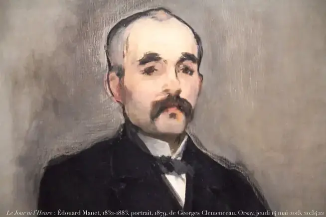 Le Jour ni l’Heure 5748 : Édouard Manet, 1832-1883, portrait, 1879-1880, dét., de Georges Clemenceau, 1841-1929, musée d’Orsay, Paris, jeudi 14 mai 2015, 20:54:12 Renaud Camus georges clemenceau photo