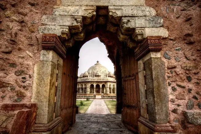 Entrance to Isa Khan Niazi tomb garden jamescastle unesco photo