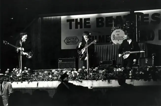 The Beatles on stage azaar94 beatles photo