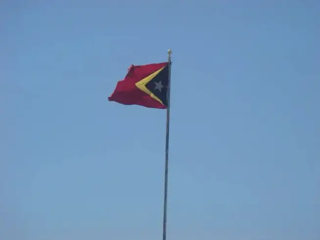 Flag of Timor-Leste hewy timor-leste flag photo