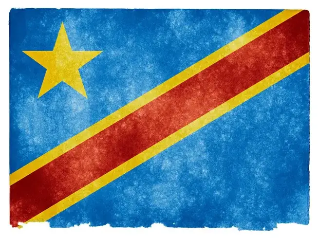Democratic Republic of the Congo Grunge Flag by Free Grunge Textures - www.freestock.ca simpsons photo