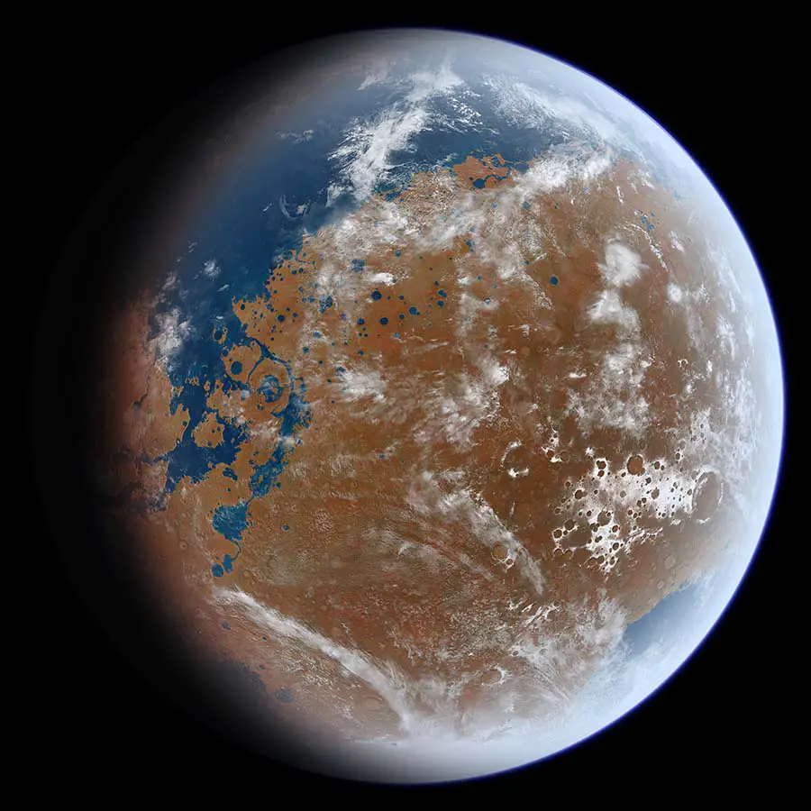 Voici ce à quoi a pu ressembler Mars avec de l'eau