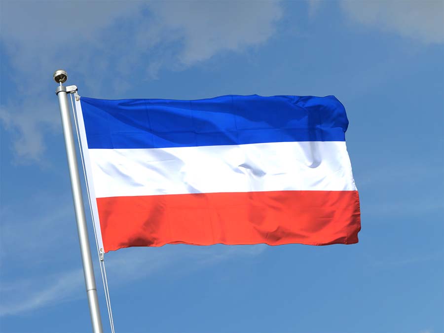drapeau serbie montenegro
