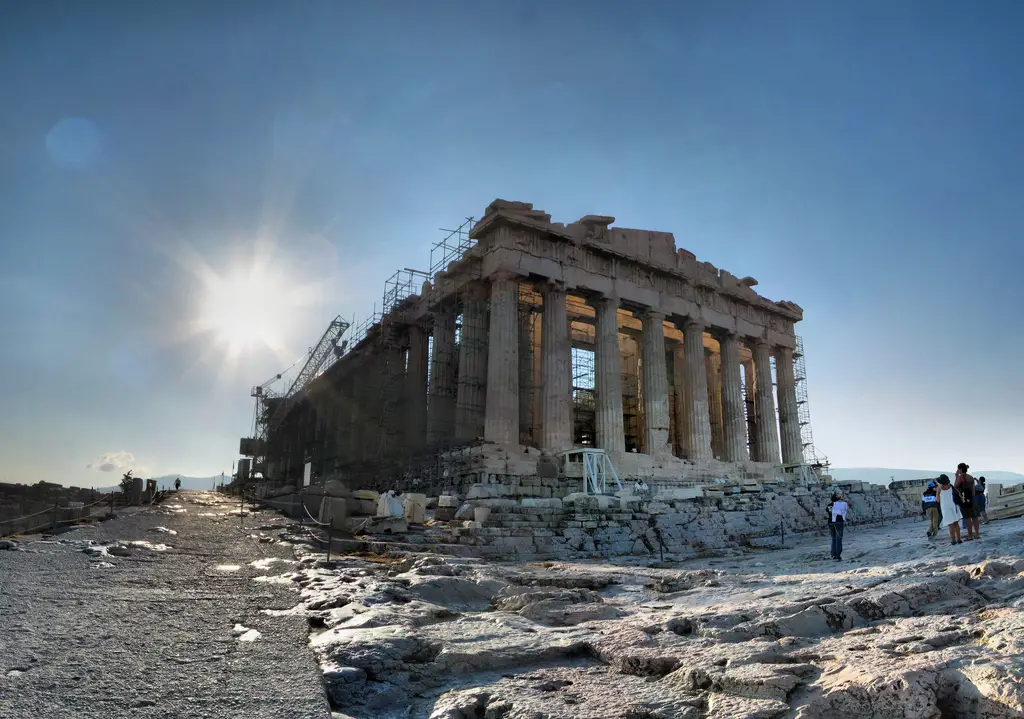 l'acropole d'Athènes un 7 septembre
