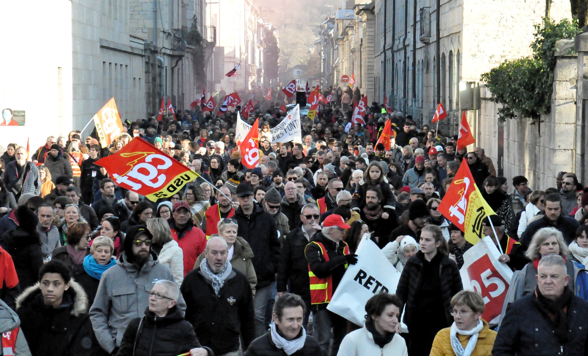 19 janvier 2023, début des manifestations contre la réforme des retraites